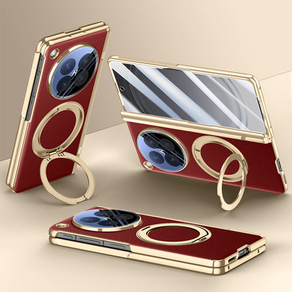 360° Rotating kickstand Leather Case with MagSafe