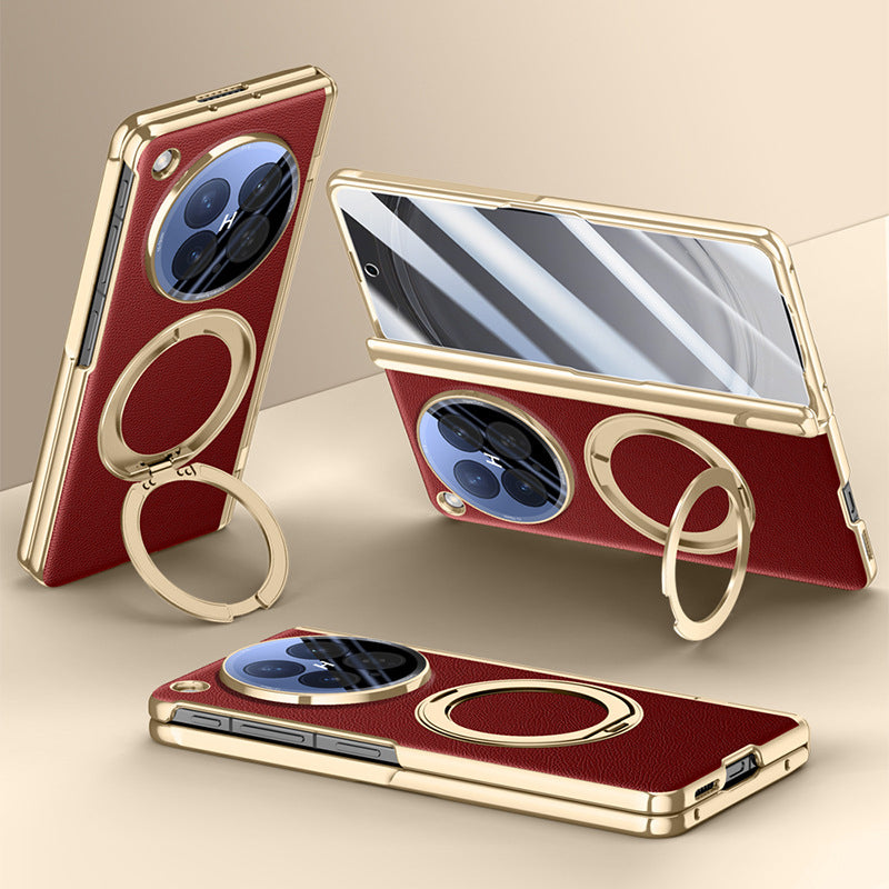 360° Rotating kickstand Leather Case with MagSafe