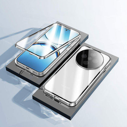 Metal Magnetic Frame Double-Sided Glass Case
