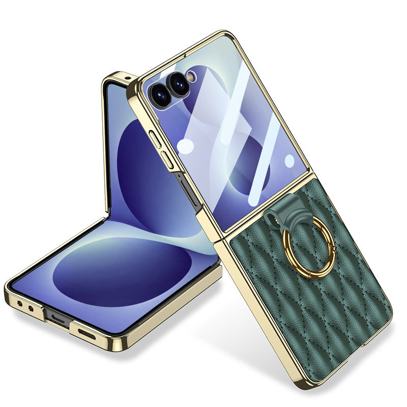 Luxury Wavy‑Textured Leather Case