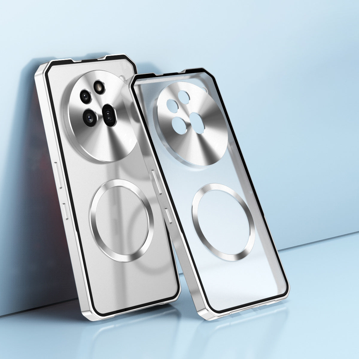 Single-Sided Buckle Metal Frame Case with MagSafe