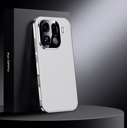 Electroplated Genuine Leather Pebbled Case