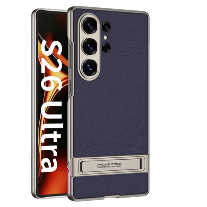 Folding Stand Business Leather Case