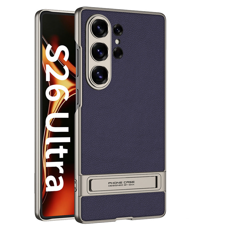 Folding Stand Business Leather Case