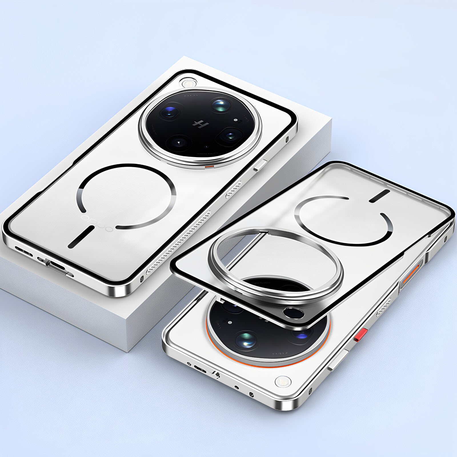 Single-Sided Buckle Metal Frame Case with MagSafe