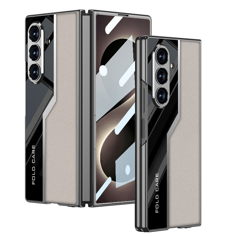 Sci-Fi Design Electroplated Leather Stitching Case