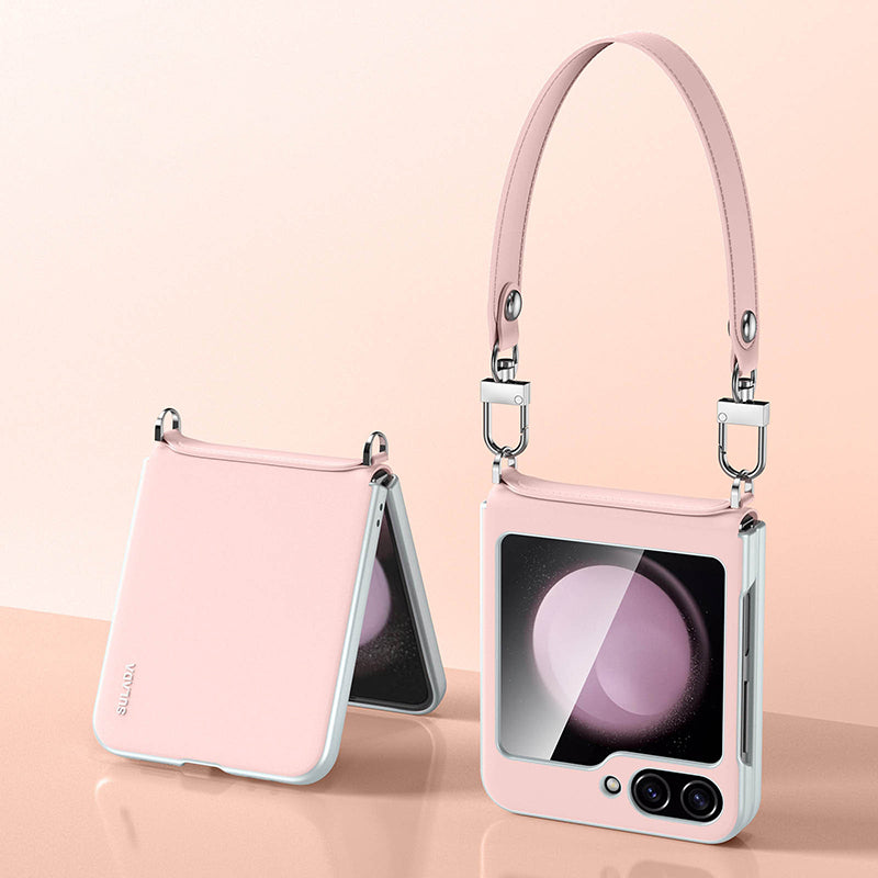 Leather Case with Wrist Strap
