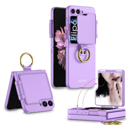 Ring Holder Case with Mirror Design