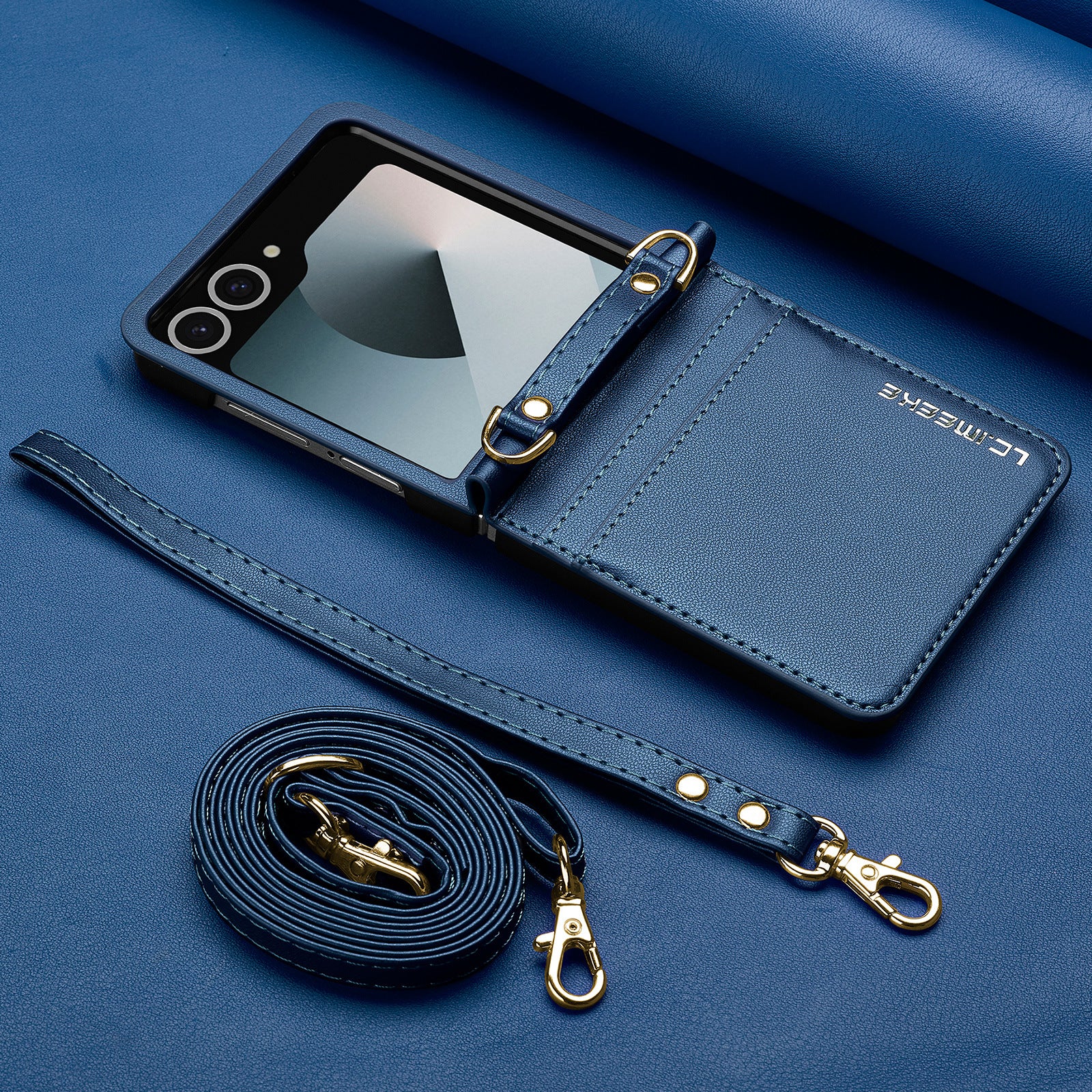Fashionable Crossbody Card Cell Leather Case
