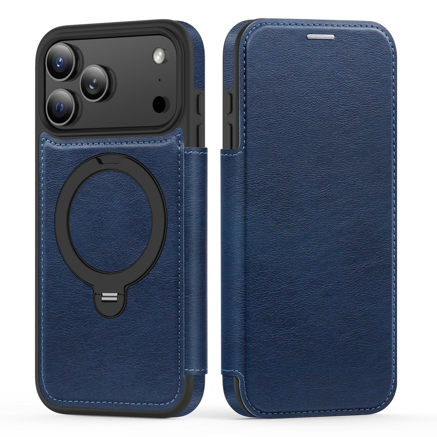 Rotating kickstand Leather Case with MagSafe