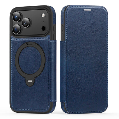 Rotating kickstand Leather Case with MagSafe