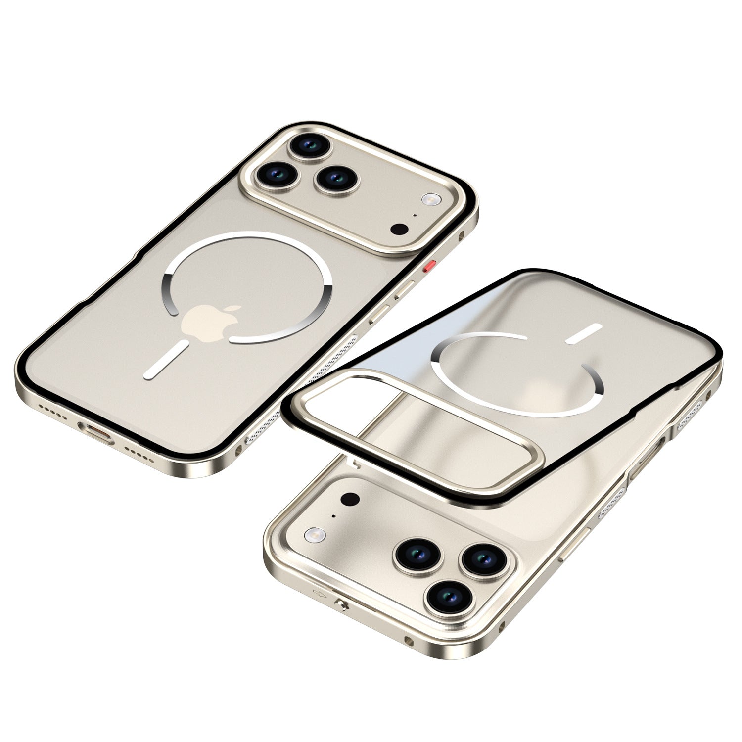 Metal Spring Buckle Case with MagSafe