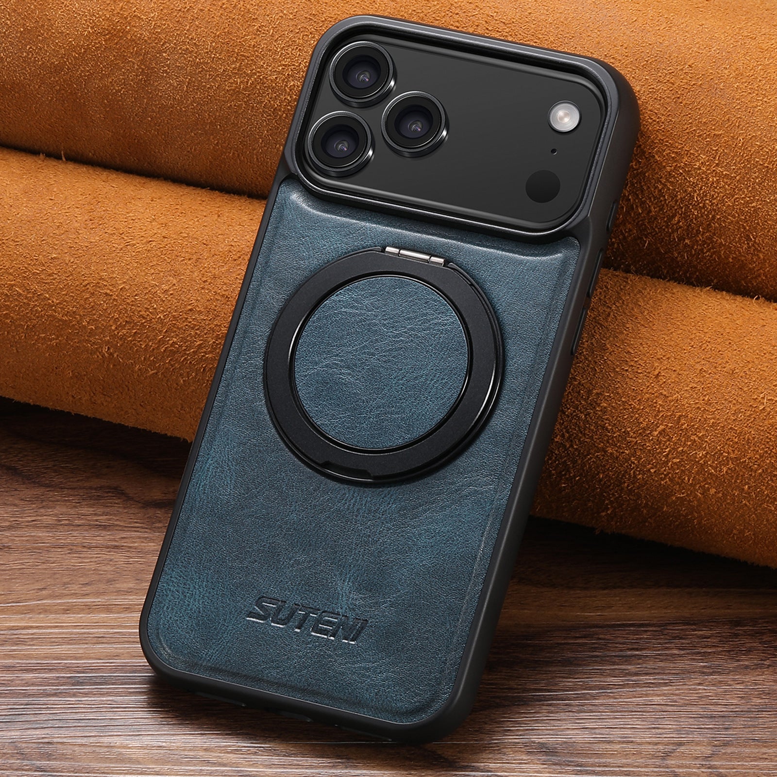360° Rotating kickstand Leather Case with MagSafe