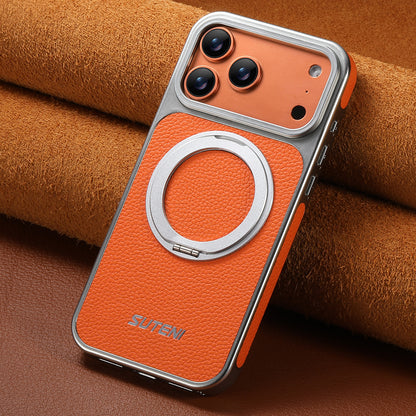 Rotating Ring Leather Case