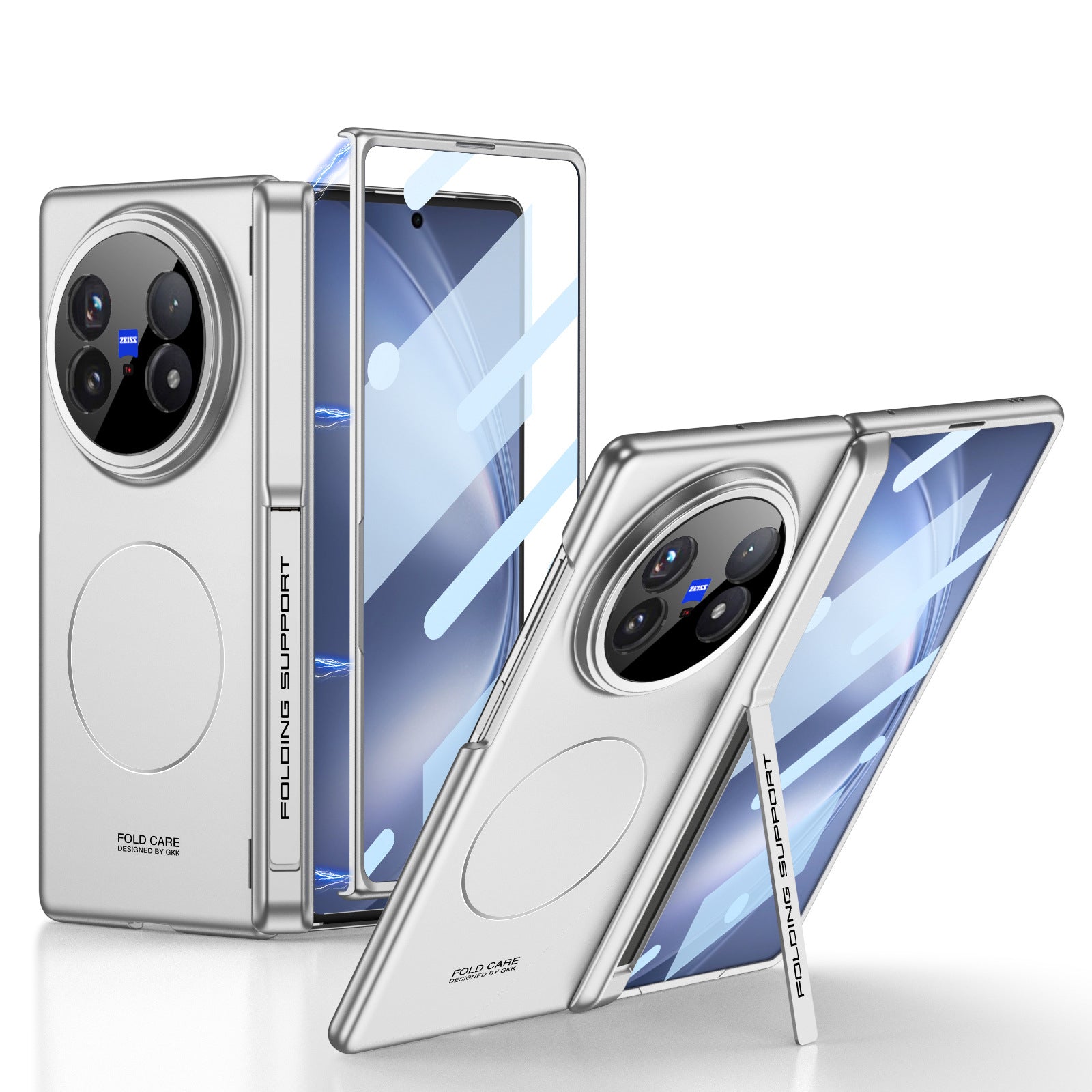 Frosted Ultra-Thin Kickstand Case with MagSafe