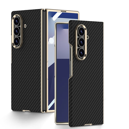 Electroplated Gold-Edged Leather Case