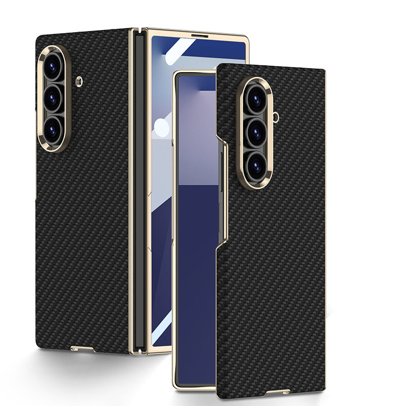 Electroplated Gold-Edged Leather Case