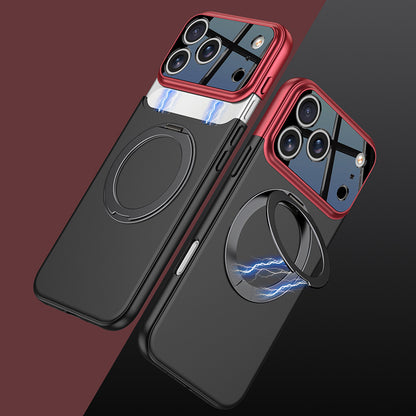 Creative Stitching Frosted Kickstand Case with MagSafe