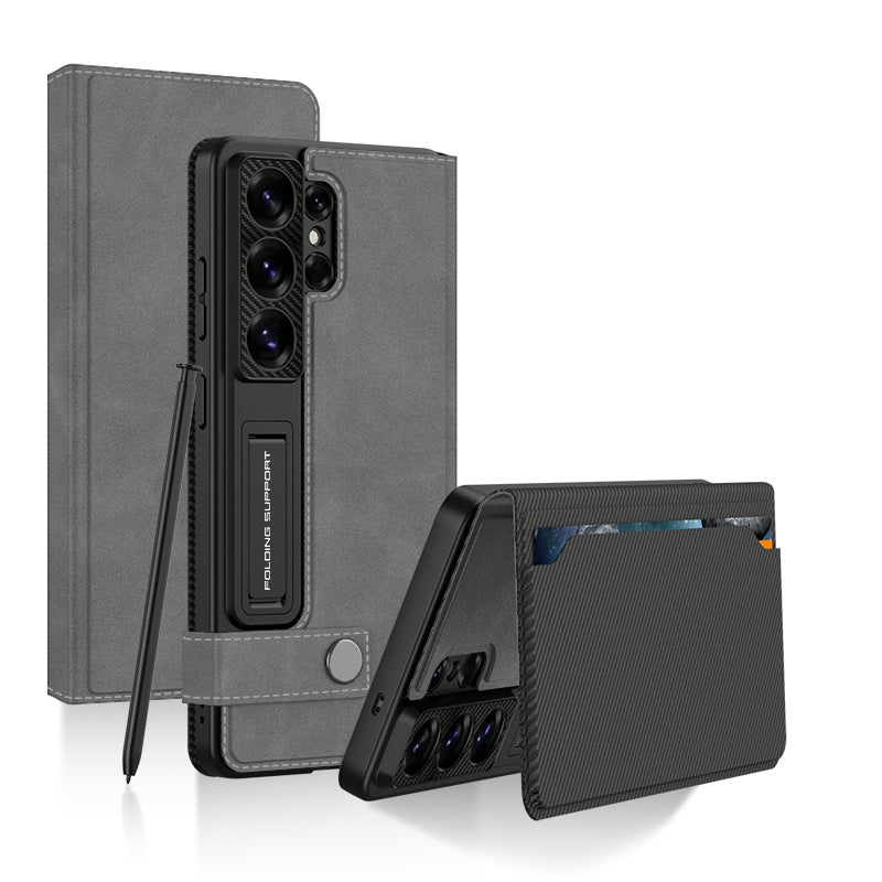 Multifunctional Wallet Card Holder Flip Leather Case