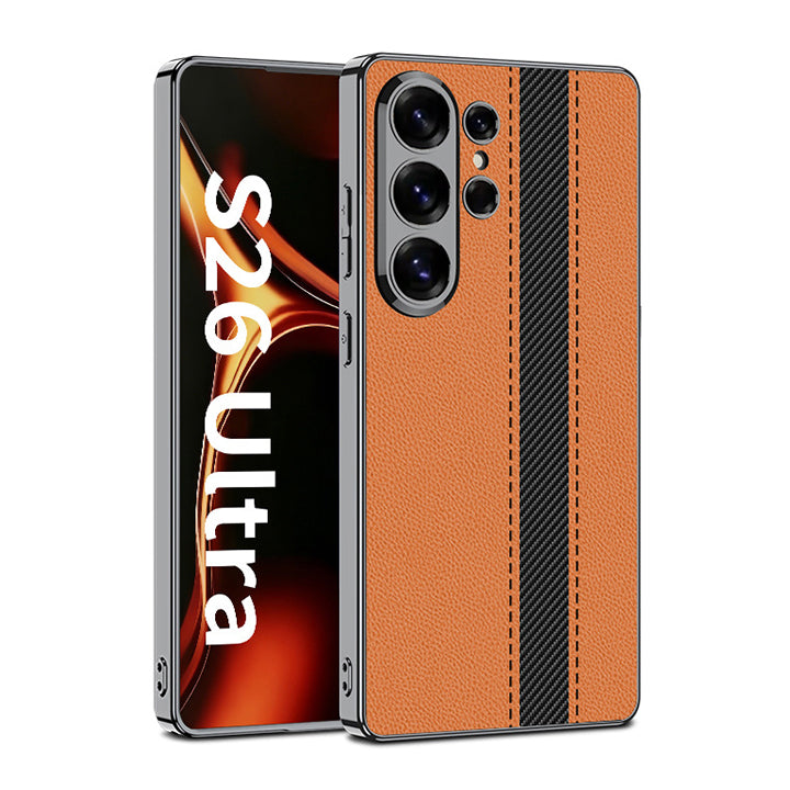 Classic Solid Color Leather Case