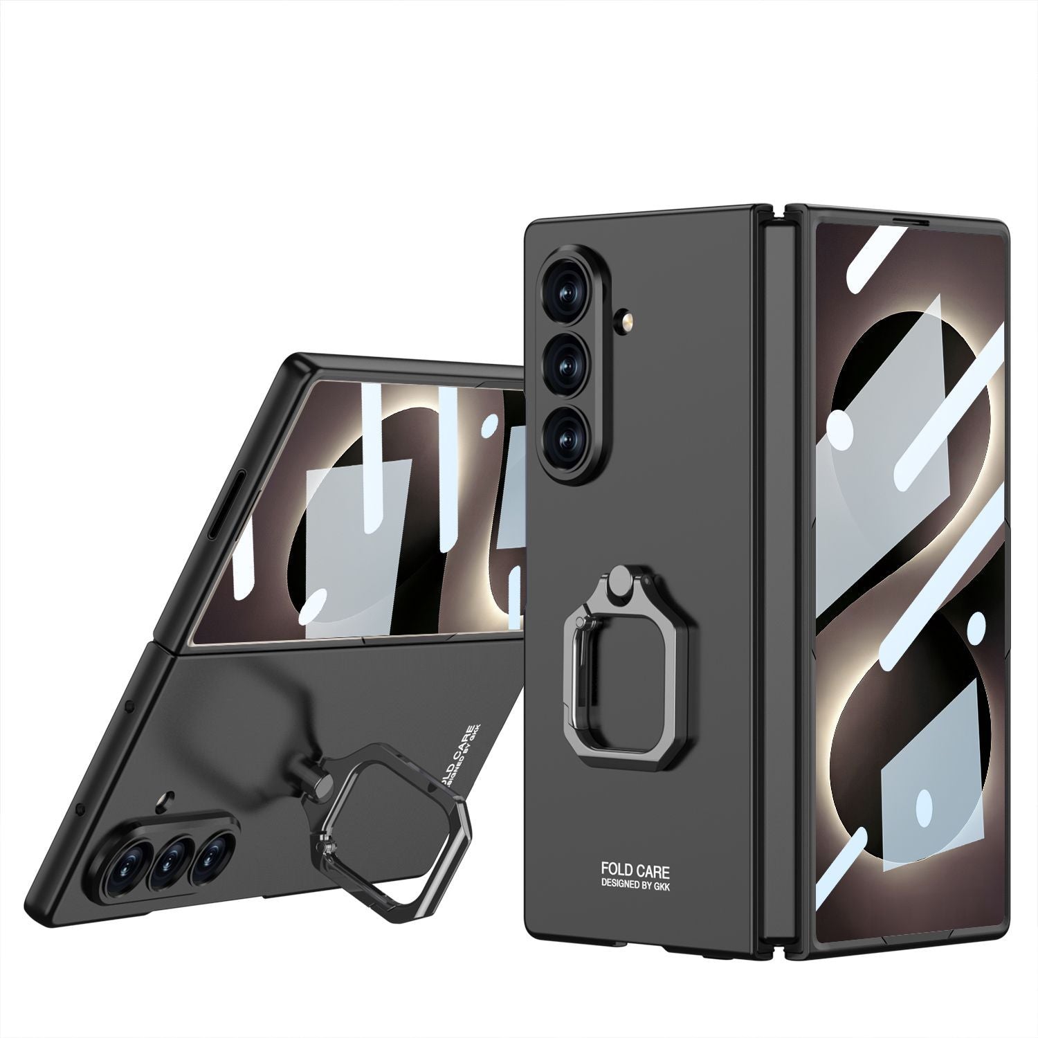 Slim Matte Case With Rotatable Ring