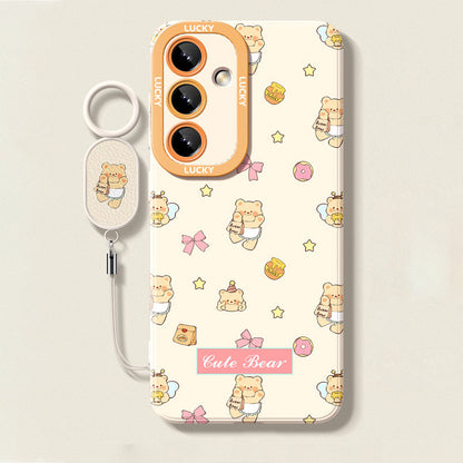 Butter Bear Liquid Silicone Lanyard Case