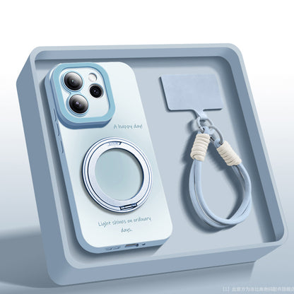 Liquid Silicone Lanyard Case with MagSafe