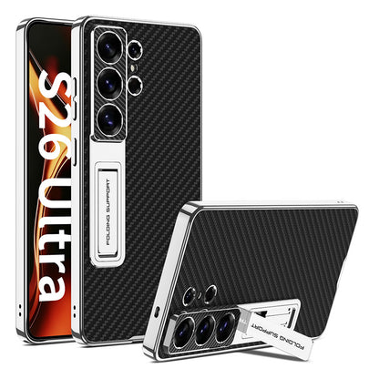 Electroplated Silver-Edged Business Leather Case