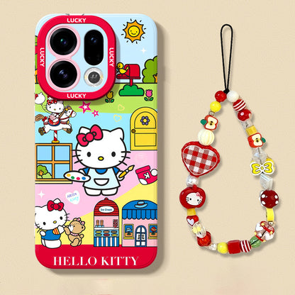 Hello Kitty Liquid Silicone Lanyard Case