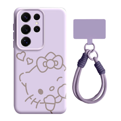 Hello Kitty Liquid Silicone Lanyard Case