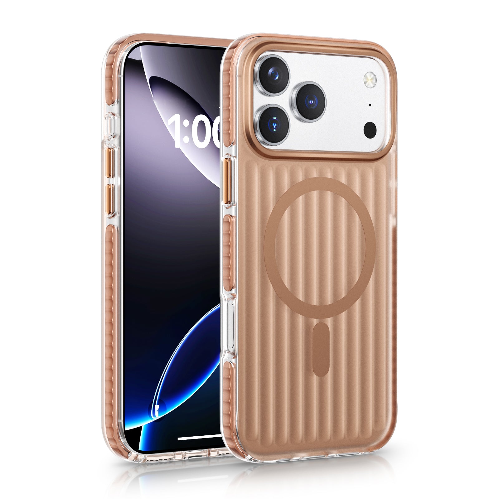 Wave Pattern Frosted Case with MagSafe