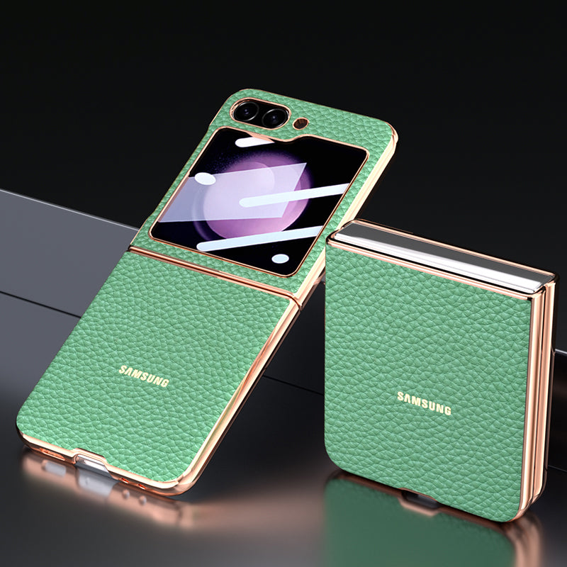 Luxury Electroplated Leather Case