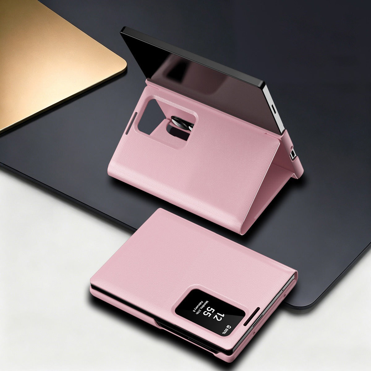 Folding Flip Leather Case