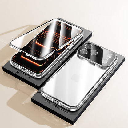 Metal Magnetic Frame Double-Sided Glass Case