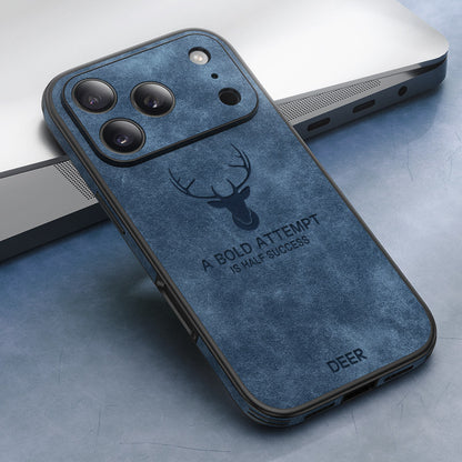 Elk Pattern Leather Case with MagSafe
