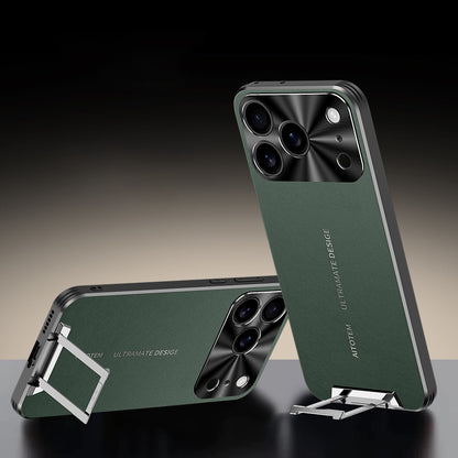 Invisible Bracket Leather Case