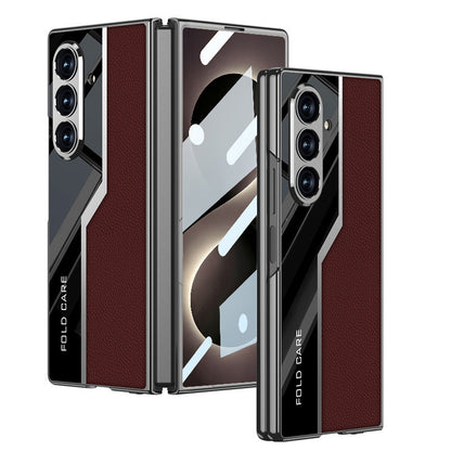 Sci-Fi Design Electroplated Leather Stitching Case