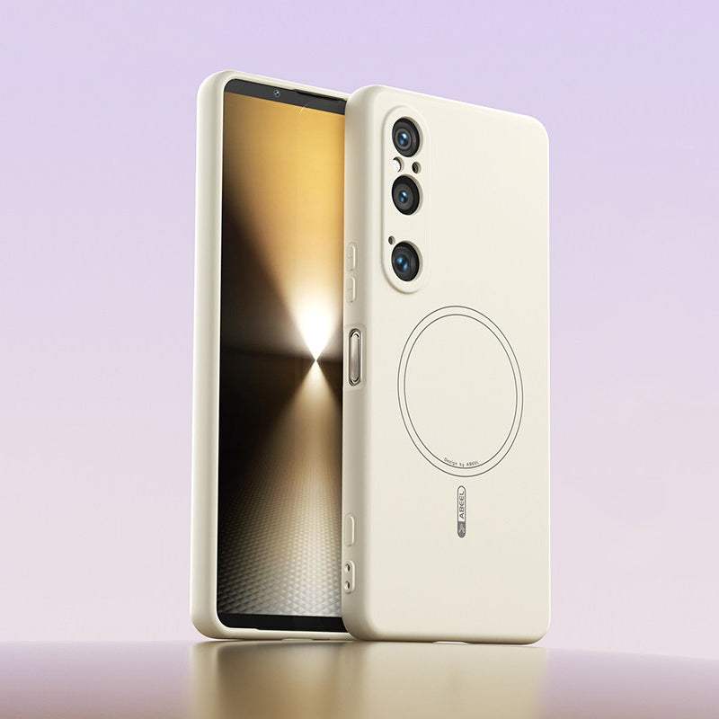 Solid Color Liquid Silicone Case with MagSafe