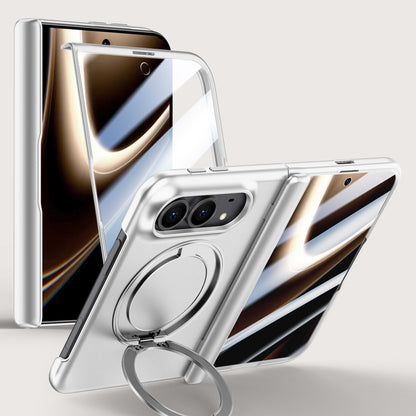 Rotating Magnet Ring Frosted Case with MagSafe