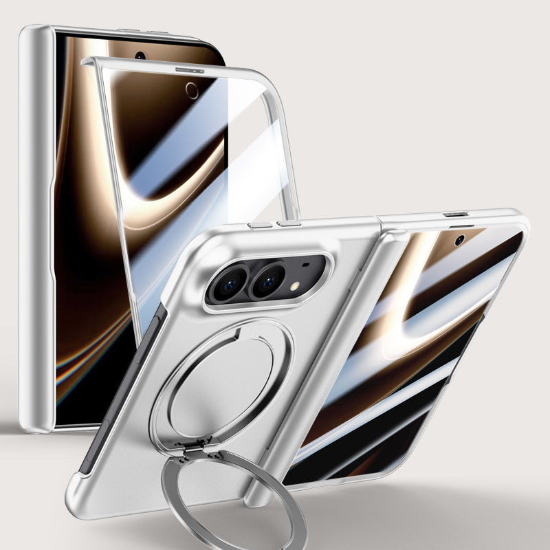 Rotating Magnet Ring Frosted Case with MagSafe