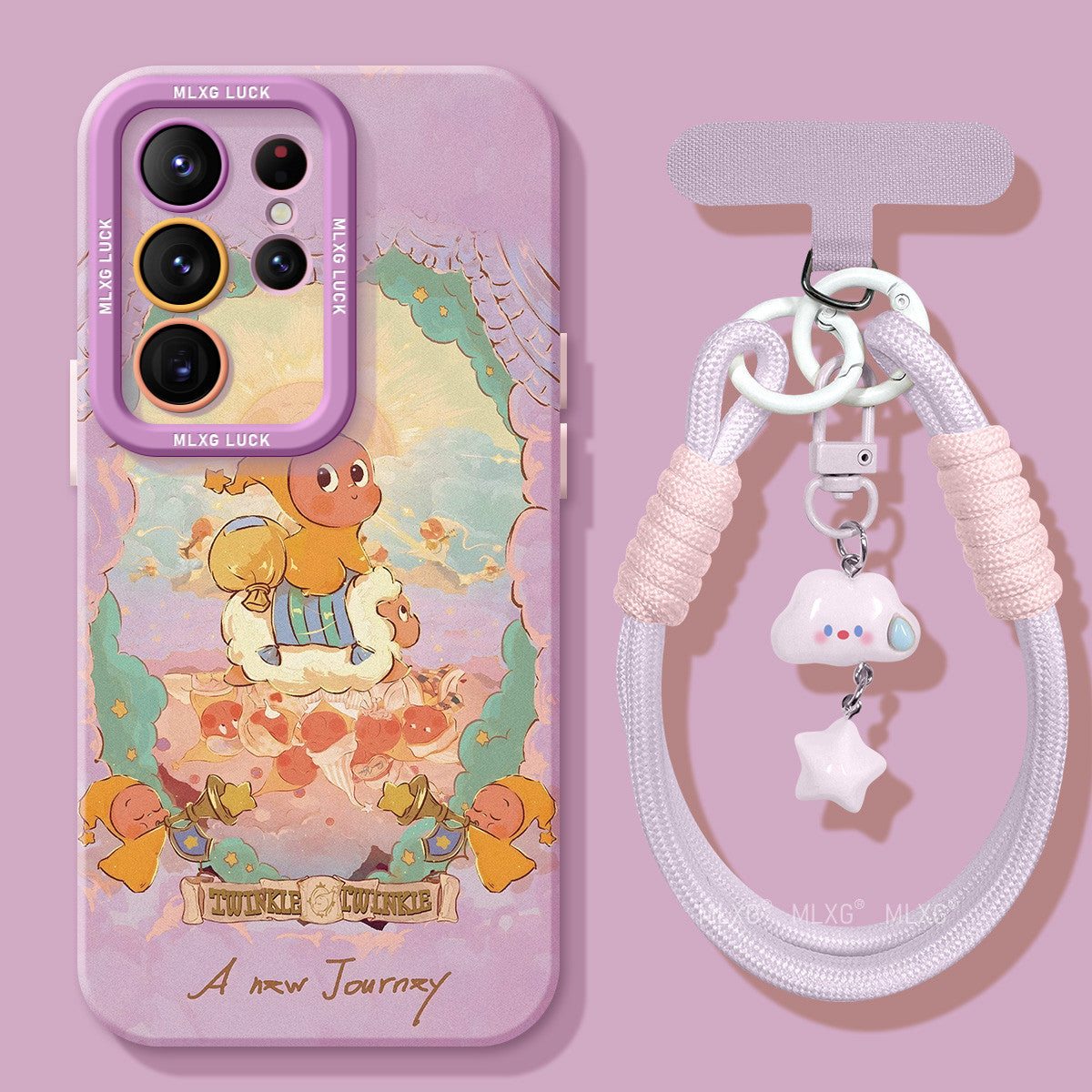 Twinkle Twinkle Liquid Silicone Lanyard Case