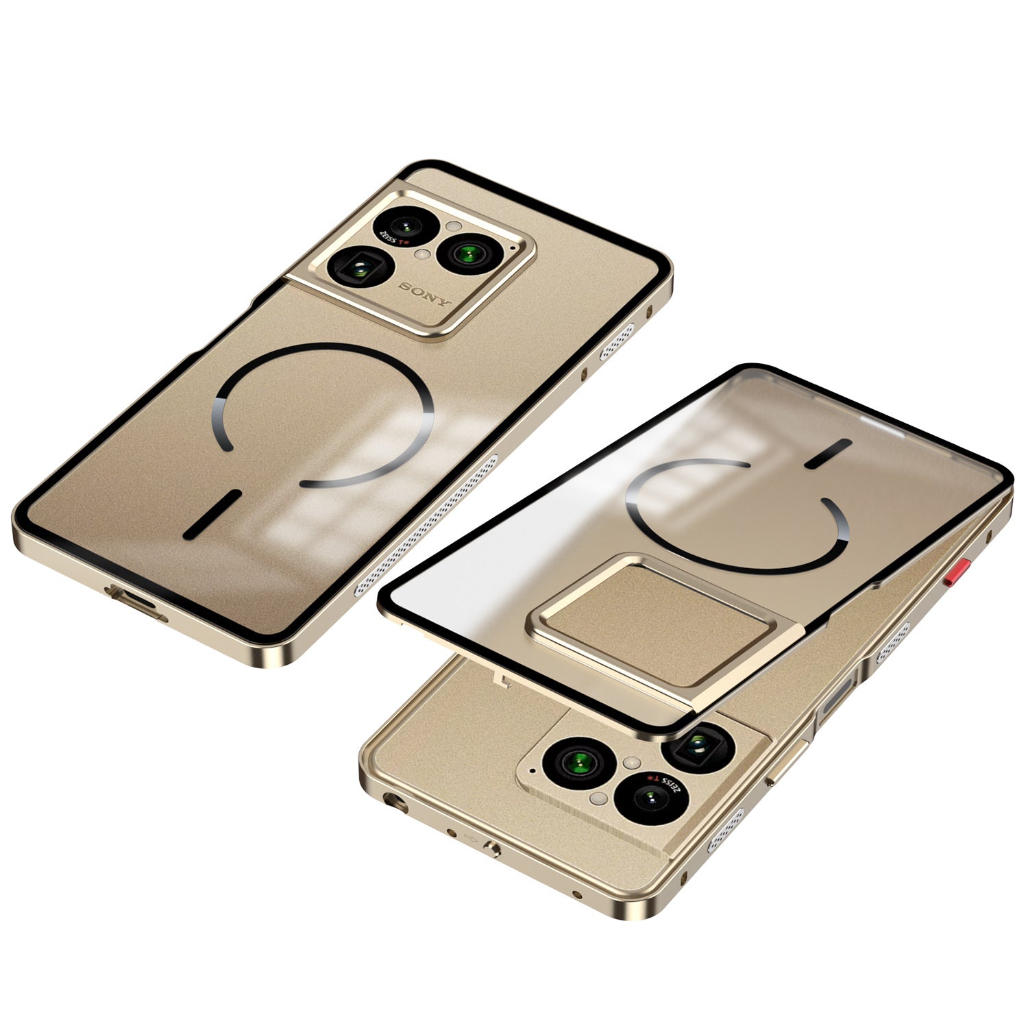 Single-Sided Buckle Metal Frame Case with MagSafe