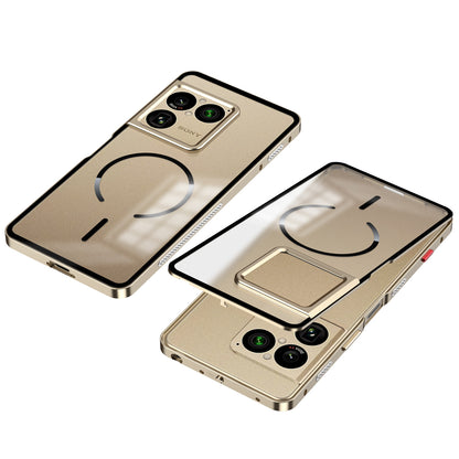 Single-Sided Buckle Metal Frame Case with MagSafe
