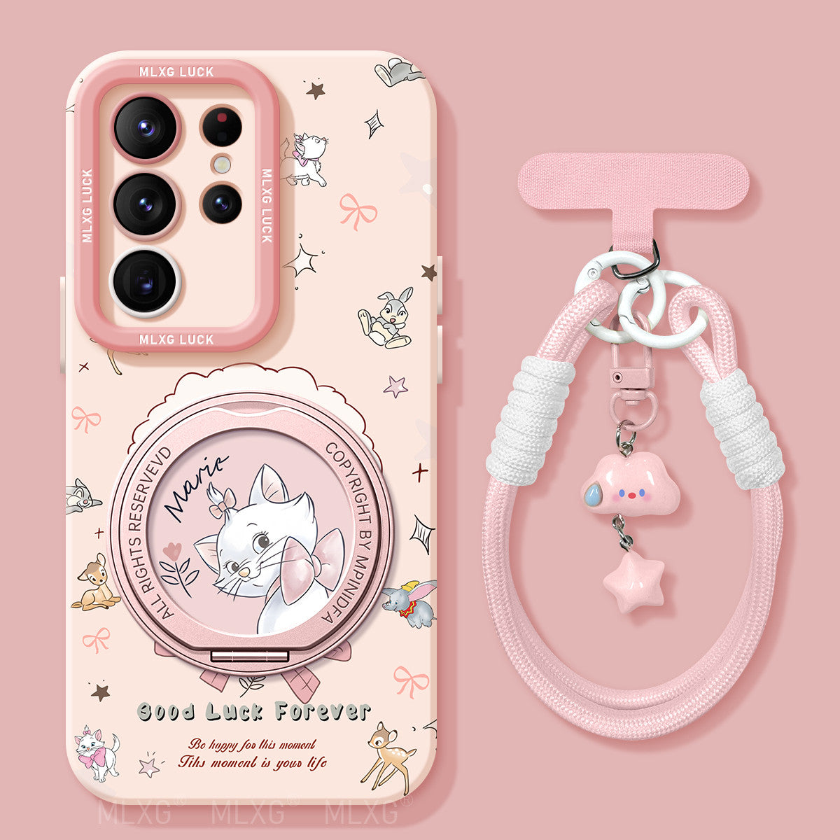 Marie Liquid Silicone Lanyard Case with Bracket