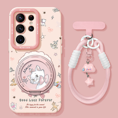 Marie Liquid Silicone Lanyard Case with Bracket