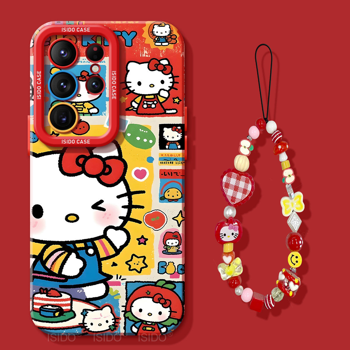 Hello Kitty Liquid Silicone Lanyard Case