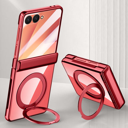 Rotating Bracket Electroplated Clear Case with MagSafe