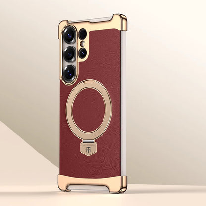 Foldable Stand Leather Case with MagSafe