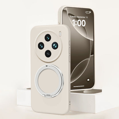 Rotating Bracket Silicone Case with MagSafe