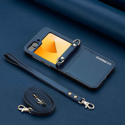 Fashionable Crossbody Card Cell Leather Case